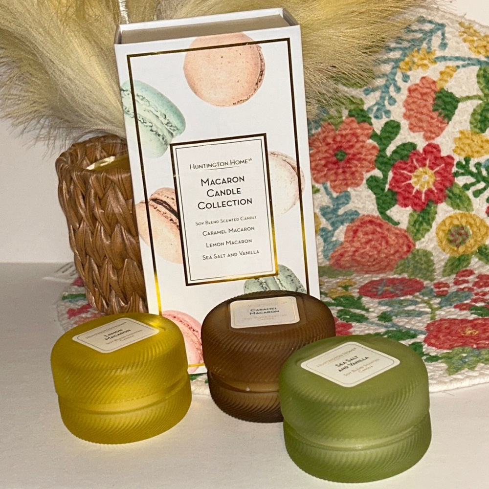 Scented Macaron Candle Collection gift set